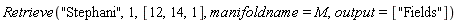 Retrieve("Stephani", 1, [12, 14, 1], manifoldname = M, output = ["Fields"])