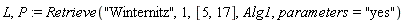 L, P := Retrieve("Winternitz", 1, [5, 17], Alg1, parameters = "yes")
