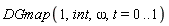 DGmap(1, int, omega, t = 0 .. 1)