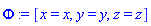 _DG([["transformation", [[M, 0], [M, 0]], [], [Matrix(%id = 18446790986273411670)]], [[x, x], [y, y], [z, z]]])