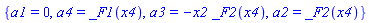 {a1 = 0, a4 = _F1(x4), a3 = -x2*_F2(x4), a2 = _F2(x4)}