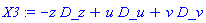 X3 := -z*D_z+u*D_u+v*D_v