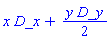 x*D_x+y*D_y/2