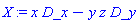 X := x*D_x-y*z*D_y
