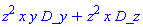 z^2*x*y*D_y+z^2*x*D_z
