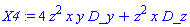 X4 := 4*z^2*x*y*D_y+z^2*x*D_z