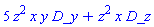 5*z^2*x*y*D_y+z^2*x*D_z