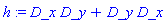 h := D_x*D_y+D_y*D_x