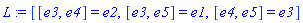 L := [[e3, e4] = e2, [e3, e5] = e1, [e4, e5] = e3]