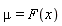 mu = F(x)