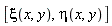 [xi(x, y), eta(x, y)]