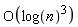 O(log(n)^3)