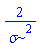 2/sigma^2