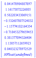 Vector[column]([[.841470984807897], [1.16173872226805], [.582203433069151], [-.532607007524832], [-1.15774102164354], [-.718453279659453], [.381377094326484], [1.13057112659923], [.840323278972529], [HFloat(HFloat(undefined))]])