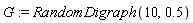 G := RandomDigraph(10, .5)