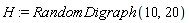 H := RandomDigraph(10, 20)
