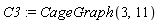 C3 := CageGraph(3, 11)