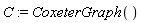 C := CoxeterGraph()