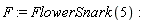 F := FlowerSnark(5)