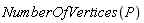 NumberOfVertices(P)