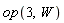 op(3, W)