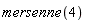 mersenne(4)