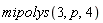 mipolys(3, p, 4)