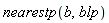 nearestp(b, blp)