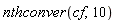 nthconver(cf, 10)