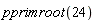 pprimroot(24)