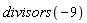 divisors(-9)