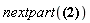 nextpart([1, 1, 1])