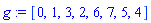 g := [0, 1, 3, 2, 6, 7, 5, 4]