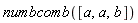 numbcomb([a, a, b])