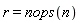 r = nops(n)