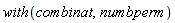 with(combinat, numbperm)