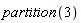 partition(3)