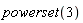 powerset(3)