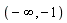 -infinity, -1