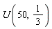 U(50, 1/3)