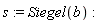 s := Siegel(b)
