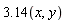 3.14(x,y)