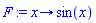 proc (x) options operator, arrow; sin(x) end proc