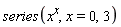 series(x^x, x = 0, 3)