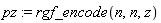 pz := rgf_encode(n, n, z)