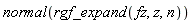 normal(rgf_expand(fz, z, n))