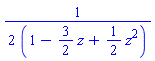 (1/2)/(1-(3/2)*z+(1/2)*z^2)