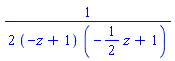 (1/2)/((-z+1)*(-(1/2)*z+1))