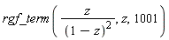 rgf_term(z/(1-z)^2, z, 1001)