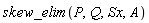 skew_elim(P, Q, Sx, A)